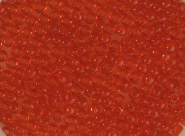 Pärla 9/0 TOHO, nr 5 Ljus Röd Transparent ca 40 g
