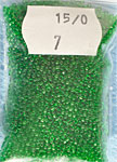 Pärla 15/0 TOHO, nr  7 Grön Transparent ca 20g