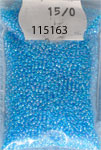 Pärla 15/0 TOHO, nr 163 Turkos Transparent Irislyster ca10g