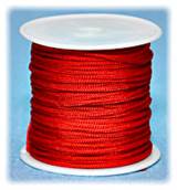 Makraméband Röd 1,7 mm pr meter