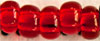 Pärla 9/0 CZ Rocaille, nr 5B Röd Transparent