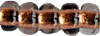 Pärla 9/0 CZ Rocaille, nr 202990 Brons Crystal Colour Line