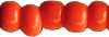 Pärla 9/0 CZ Rocaille, nr 20285 Mörk Orange Opaque