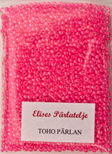 Pärla 9/0 TOHO, nr 23 Neon Rosa Crystal Colour Line ca 40 g