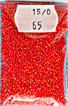 Pärla 15/0 TOHO, nr 65B Röd Silver Line ca 20g