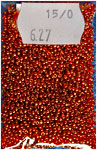 Pärla 15/0 TOHO, nr 627 Brun Transparent Gul Lyster ca 10 g