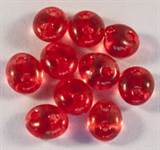 Twinbeads Glaspärla 2,5/5mm Röd 5, 2 Hål 20g