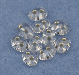 Twinbeads Glaspärla 2,5/5mm Silver 61, 2 Hål 20g