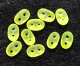 Twinbeads Glaspärla 2,5/5mm Neon Gul 22, 2 Hål 20g