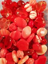 Pärla CZ, MIX B7 Röd ca 100 gram