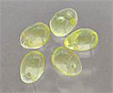 Droppe Glaspärlor 4 x 6 mm Lime Transparent ca 50 st
