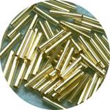 Rörpärlor  12 mm Guld Silverline ca 20 gram