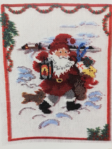 Jultomte med lykta 26×22 cm