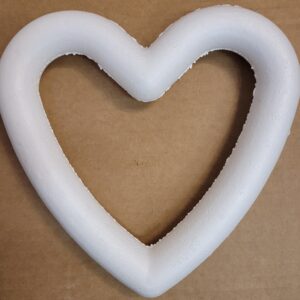 Styropor Hjärta ring15 cm