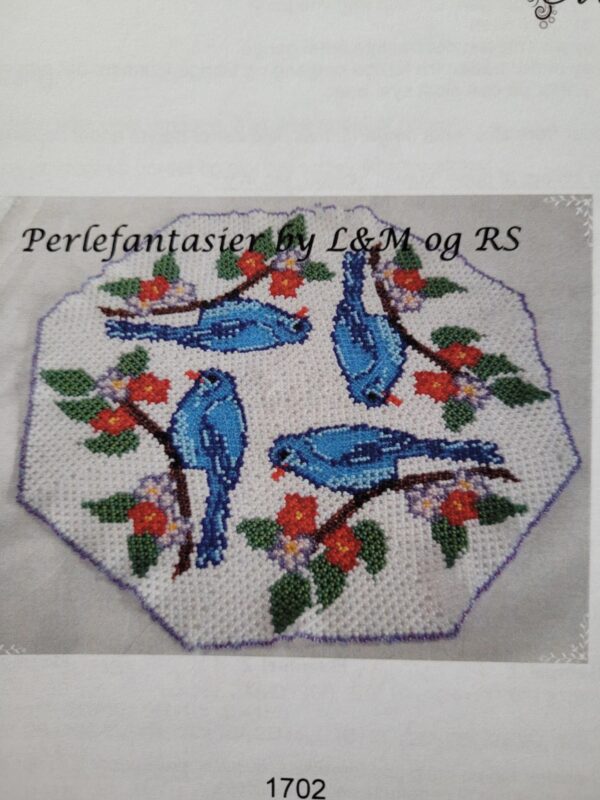 1702 Duk med sparvar