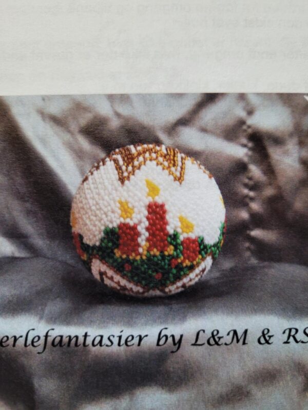1626 Kula med jul ljus 8cm