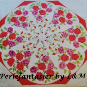 1709 Duk med Rosor ca 85cm