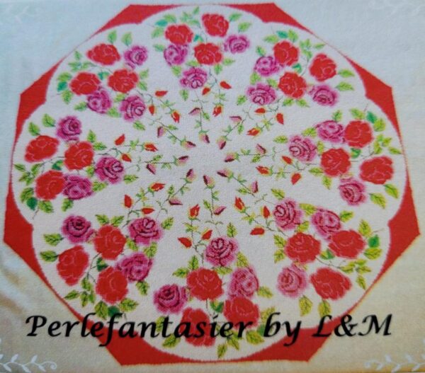 1709 Duk med Rosor ca 85cm
