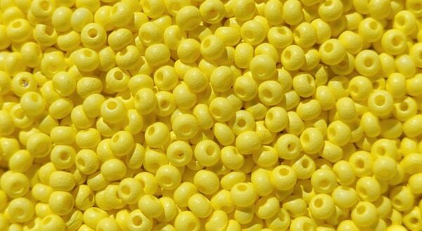 Pärla 11/0 CZ Seed bead, nr 22m01 Gul Matt