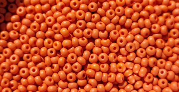 Pärla 11/0 CZ Seed bead, nr 22m04 Orange Matt