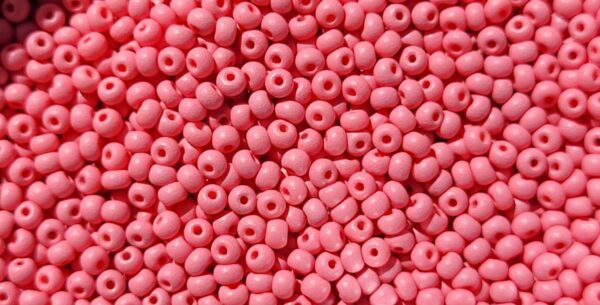 Pärla 11/0 CZ Seed bead, nr 22m09 Rödrosa Matt