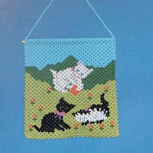 Enkelmönster 1986020 Tavla Katter 15 x 13cm i 9/0