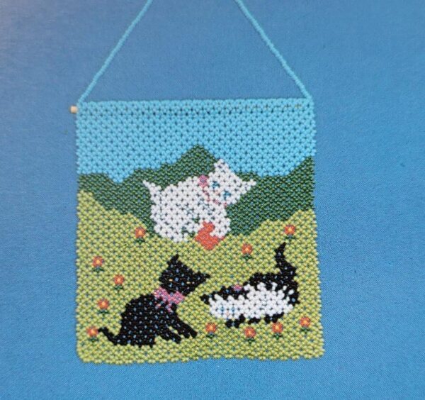 Enkelmönster 1986020 Tavla Katter 15 x 13cm i 9/0